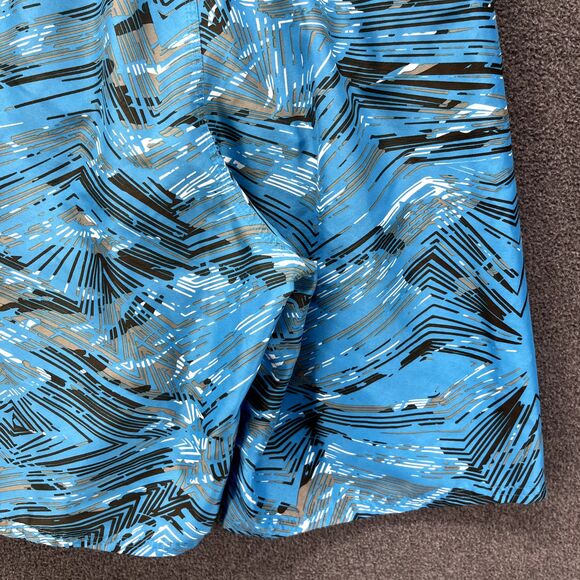 Adidas Board Shorts Boys Medium Blue Black Swim Trunks beach surf - Picture 9 of 13